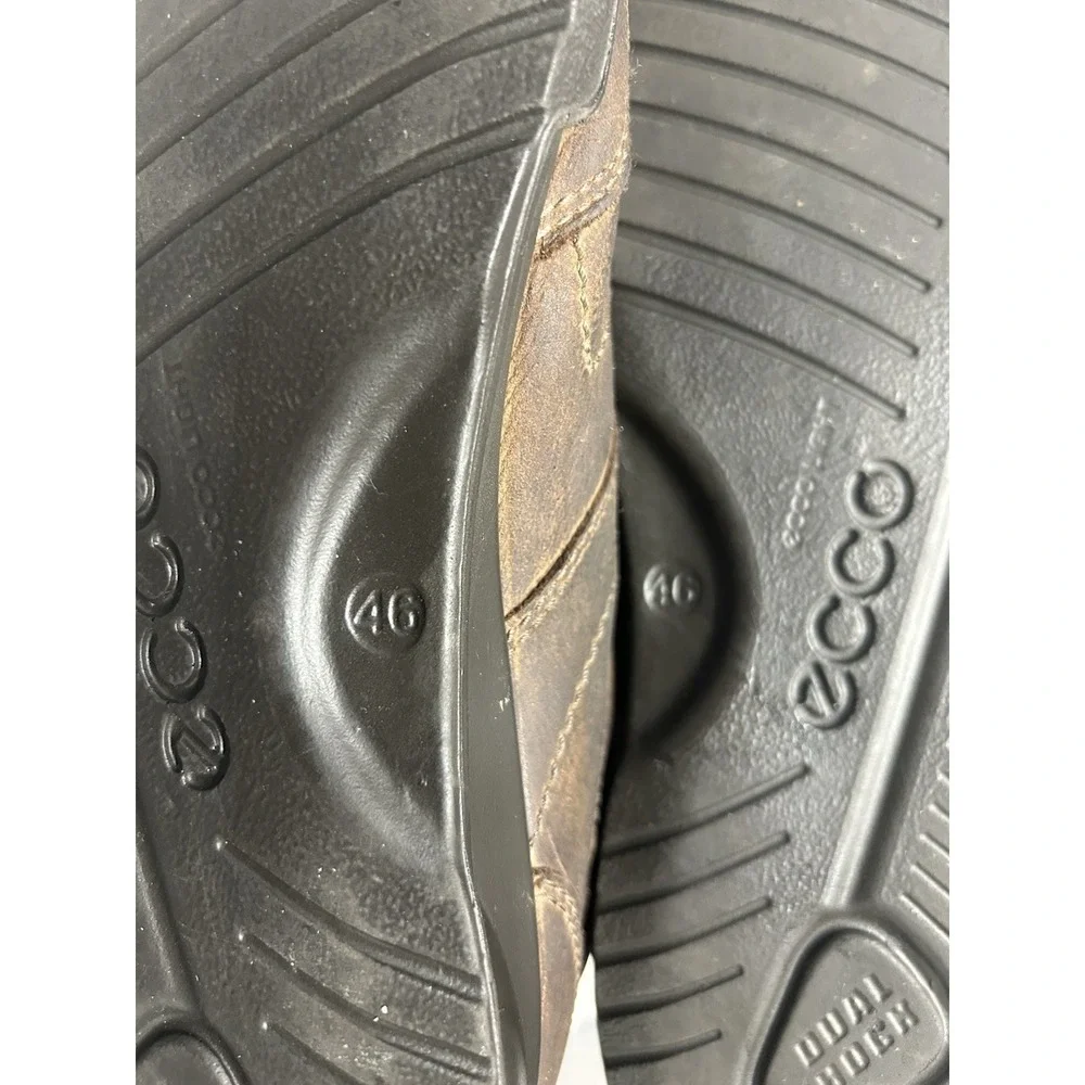ECCO Shock Point Men's Size EU 46/US 13 Brown Leather‎ Shoes